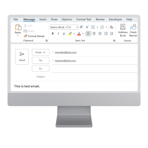 SecuFiler USP Send securely from your trusted environment (email or WebApp)